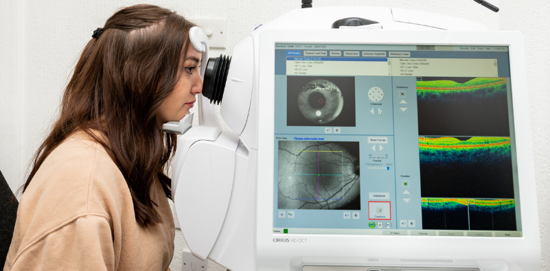 retinal scanning eye exam